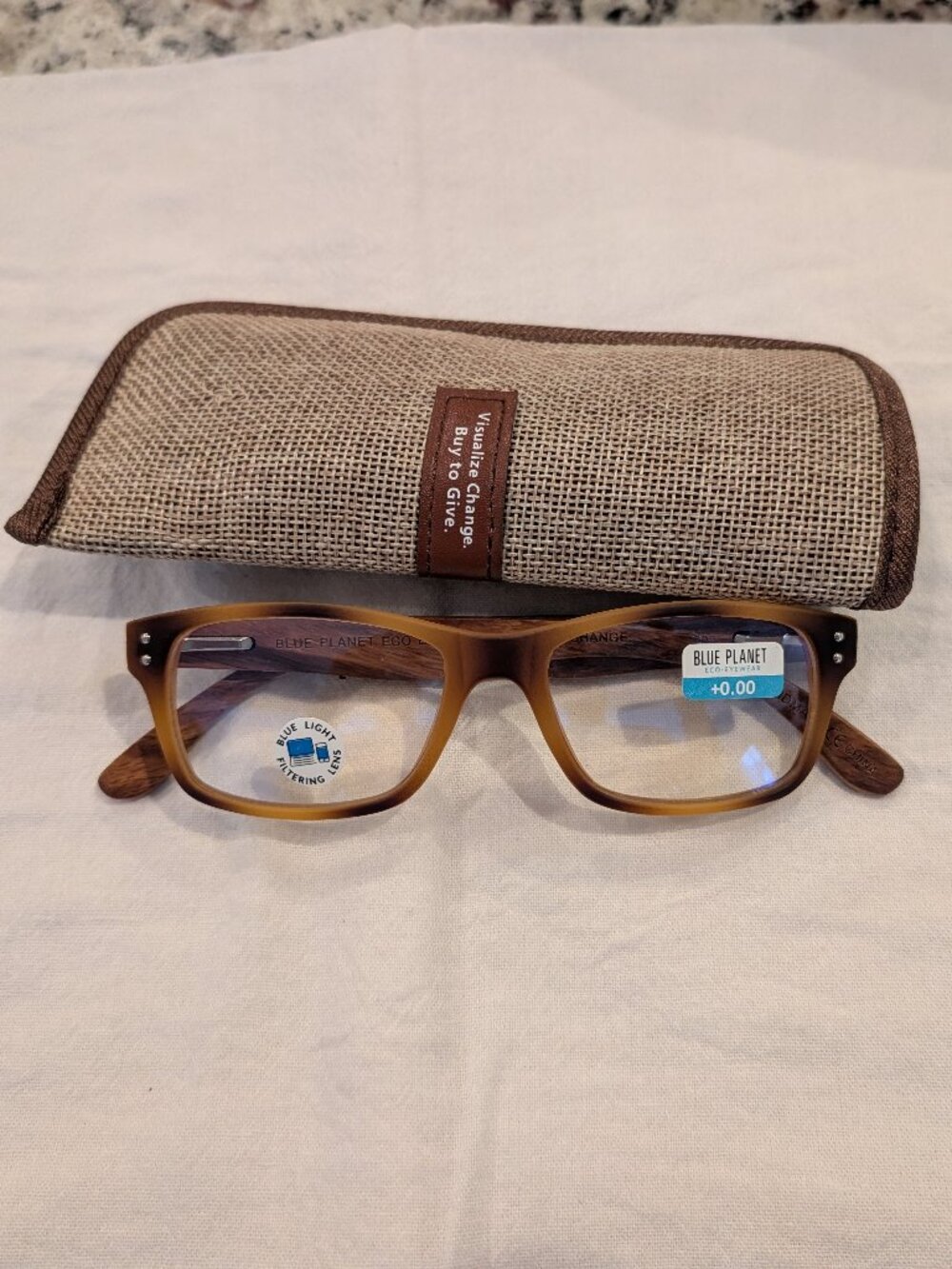 Tortoise / Walnut Wood + Blue Light Glasses
